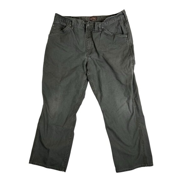 CE Schmidt Workwear Pants Mens 38x32 Green Canvas Carpenter WorkWear - Picture 1 of 10